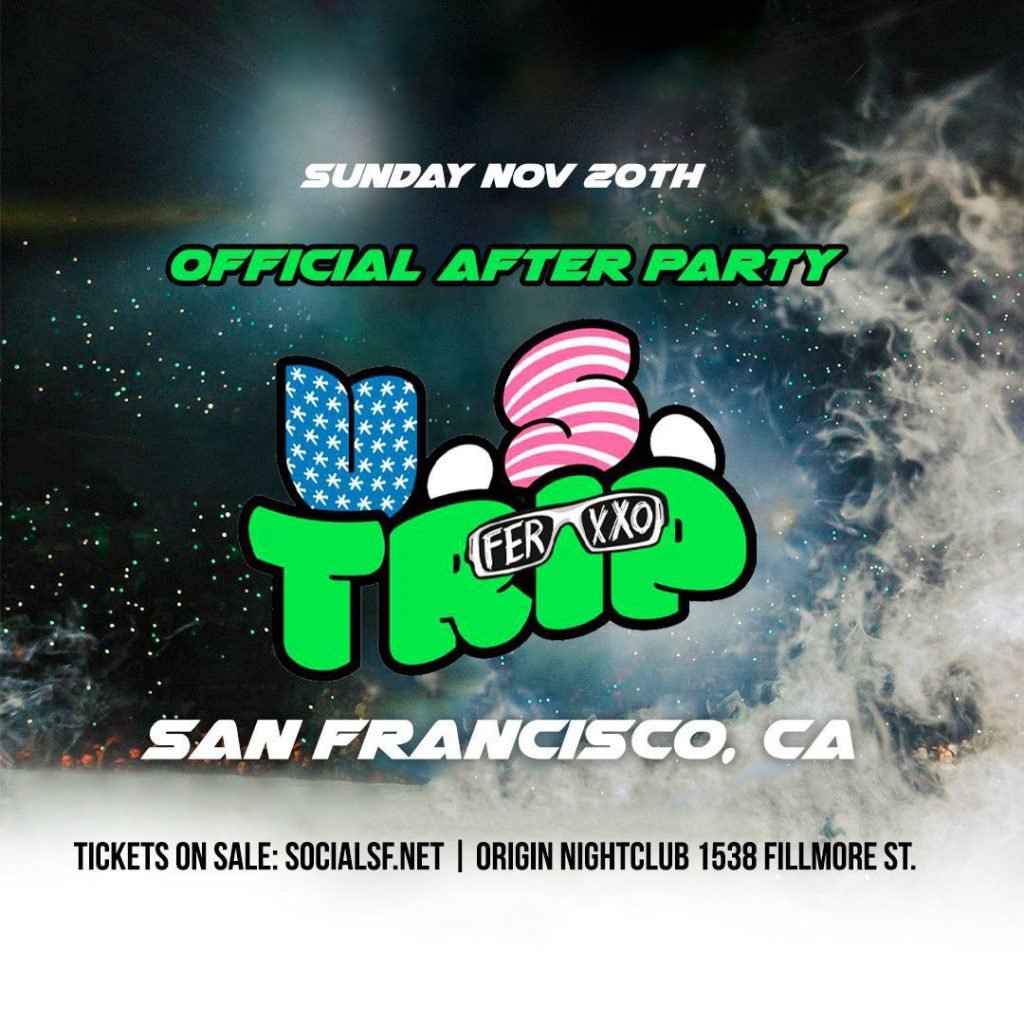 Official Feid US Tour After Party Origin San Francisco